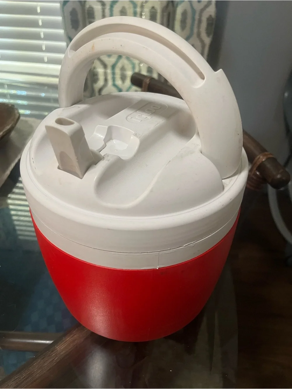 IGLOO Elite 1 Gallon Water Cooler Dog K9 Training Drinking Bowl ~ Red & White